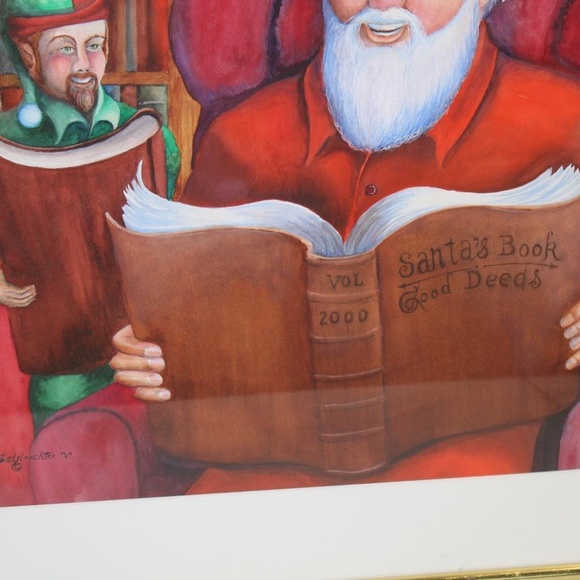 Gelseichter Orginal"Checking the Good Deeds." Fine - Picture 4 of 6